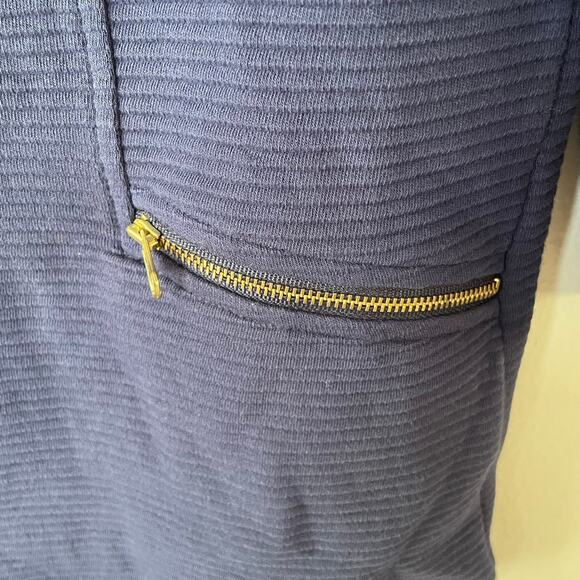 Boden Ribbed Blue Size 6 zipper Sweater - Picture 4 of 9